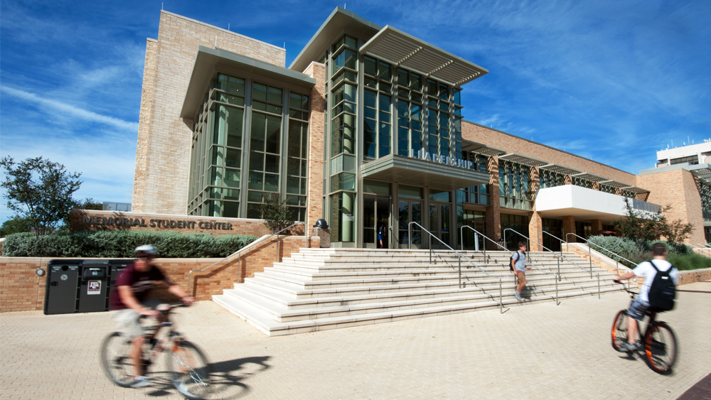 Exterior of Memorial Student Center.