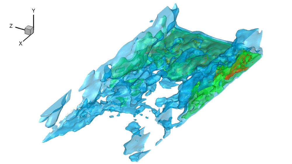 Graphic simulation of the sea-surface micro layer