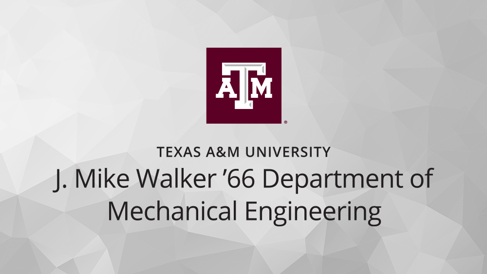 德州农工大学机械工程系J. Mike Walker '66